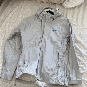 Patagonia Light Gray Hooded Jacket